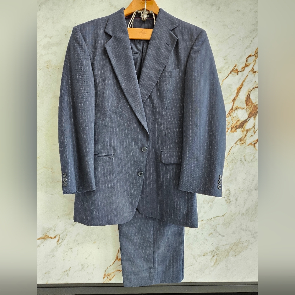 Ron Chereskin Men's Suit Jacket 40R Pants 34R in Navy